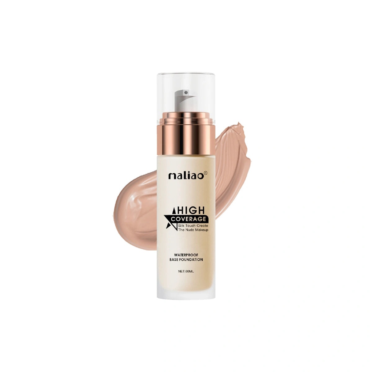 Maliao High Coverage Waterproof Base Foundation - Flawless All-Day Wear Face